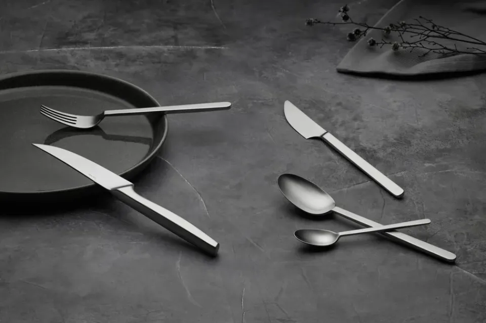 Gense Norm cutlery 16 pieces, Matte stainless steel Silver-coloured New