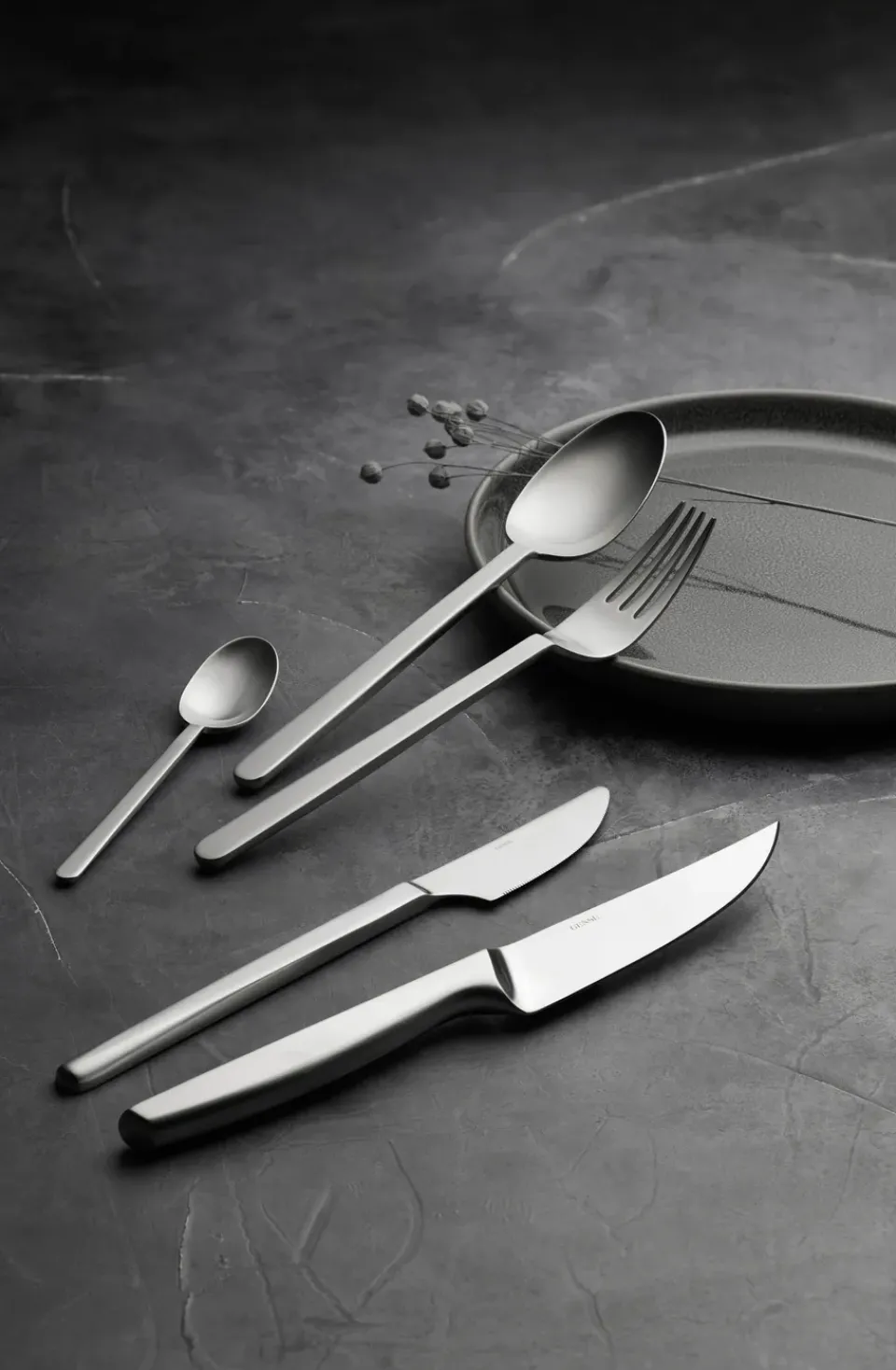 Gense Norm cutlery 16 pieces, Matte stainless steel Silver-coloured New