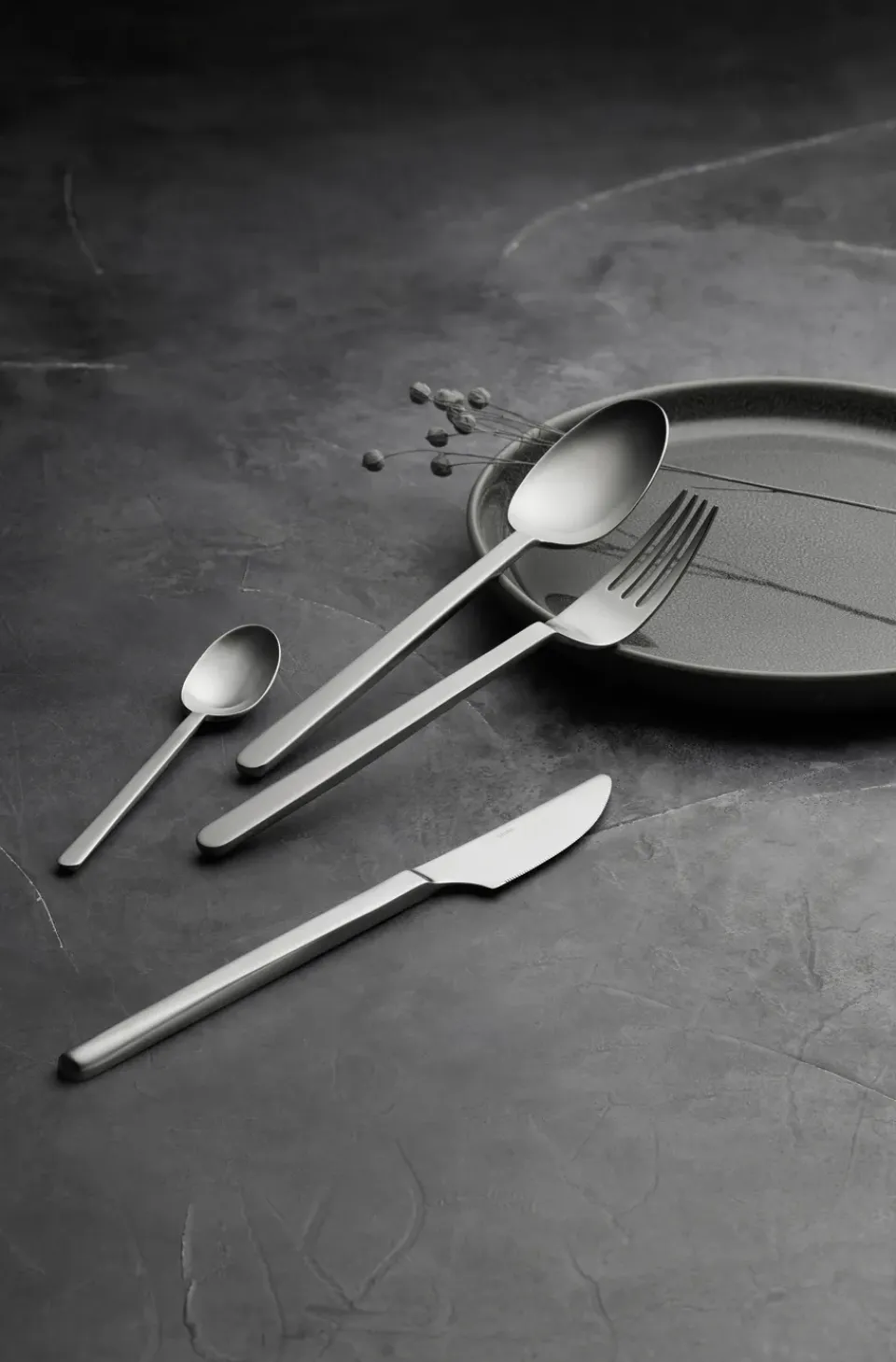 Gense Norm dinner fork, Matte stainless steel Silver-coloured Best