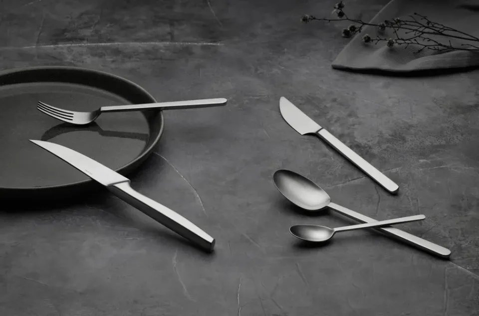Gense Norm dinner fork, Matte stainless steel Silver-coloured Best