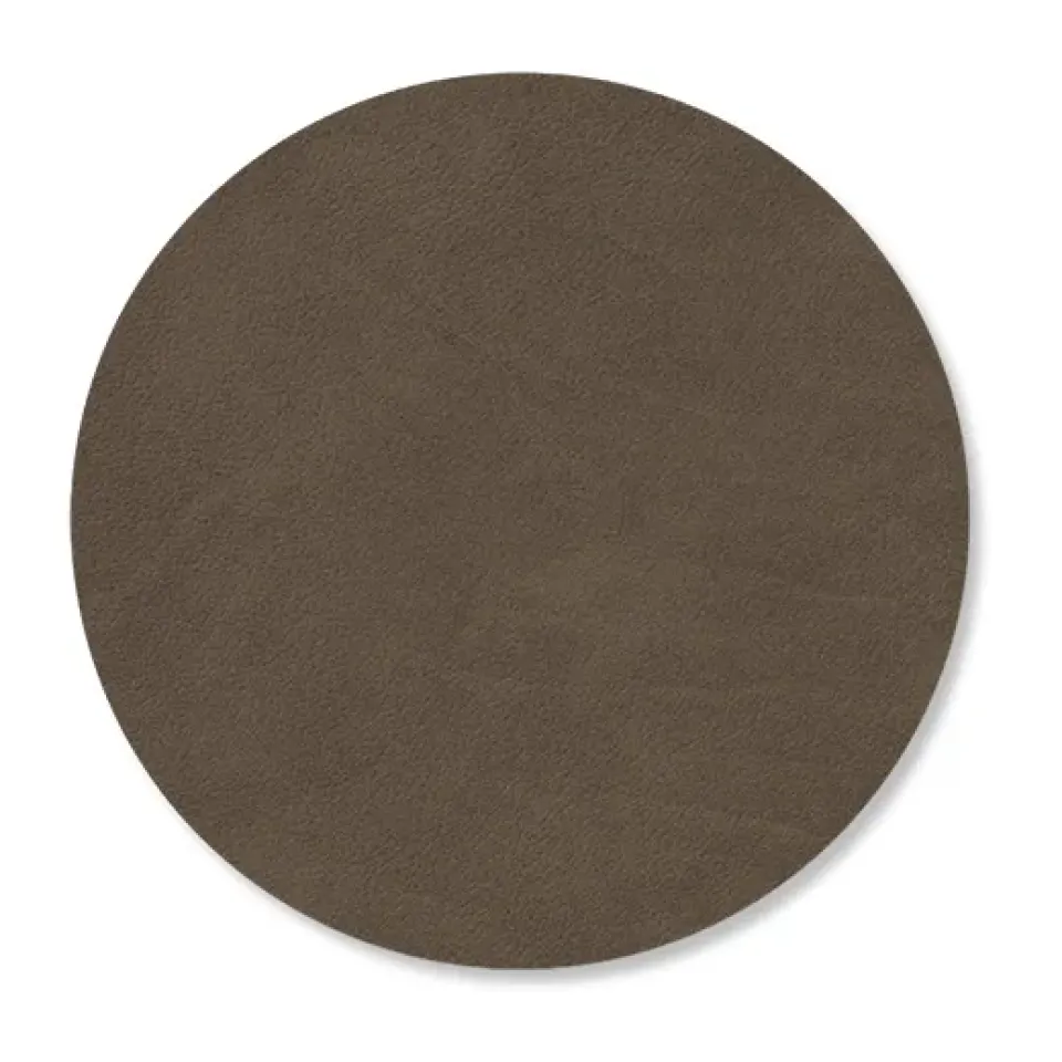 LIND DNA Nupo coaster circle, Caviar Brown Best