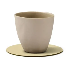 LIND DNA Nupo coaster circle, Lemon sorbet Beige Discount