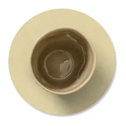 LIND DNA Nupo coaster circle, Lemon sorbet Beige Discount