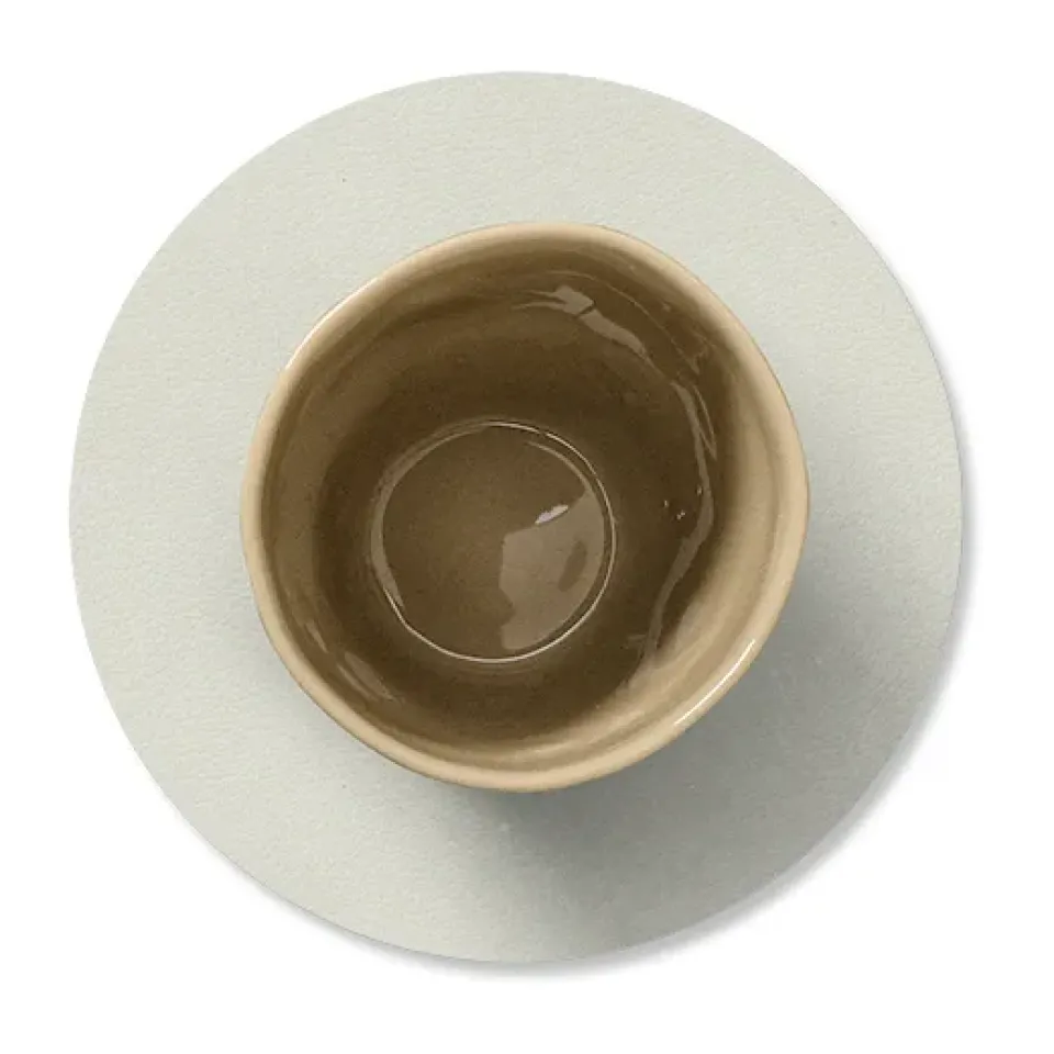 LIND DNA Nupo coaster circle, Linen Grey Clearance