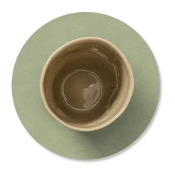 LIND DNA Nupo coaster circle, Olive Green Outlet