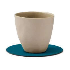 LIND DNA Nupo coaster circle reversible 1 pc, Midnight -petrol Blue Clearance