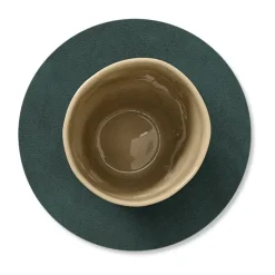 LIND DNA Nupo coaster circle reversible 1 pc, Dark -olive Green Discount
