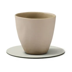 LIND DNA Nupo coaster circle reversible 1 pc, Linen-Flint Grey Discount