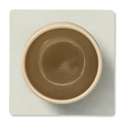 LIND DNA Nupo coaster reversible square 1 pc, Linen-Flint Grey Outlet