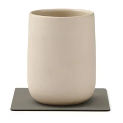 LIND DNA Nupo coaster reversible square 1 pc, Linen-Flint Grey Outlet