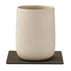 LIND DNA Nupo coaster square, Caviar Brown New