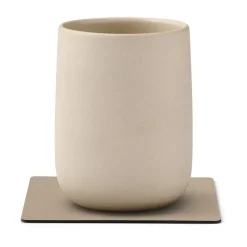 LIND DNA Nupo coaster square, Clay brown Beige Online