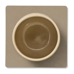 LIND DNA Nupo coaster square, Clay brown Beige Online