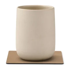 LIND DNA Nupo coaster square, Nougat Brown