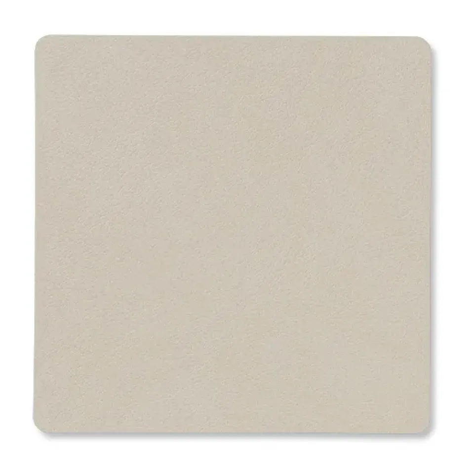 LIND DNA Nupo coaster square, Oyster white Grey