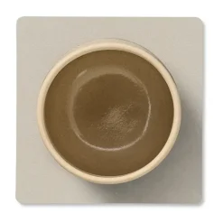 LIND DNA Nupo coaster square, Oyster white Grey