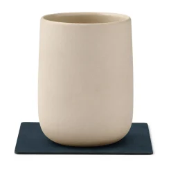 LIND DNA Nupo coaster square reversible 1 pcs, Midnight -petrol Blue Outlet