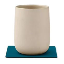 LIND DNA Nupo coaster square reversible 1 pcs, Midnight -petrol Blue Outlet