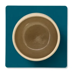 LIND DNA Nupo coaster square reversible 1 pcs, Midnight -petrol Blue Outlet