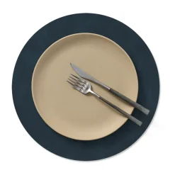 LIND DNA Nupo placemat circle M, Midnight Blue New