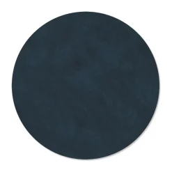LIND DNA Nupo placemat circle reversible M 1 pcs, Midnight -petrol Blue Online