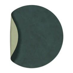 LIND DNA Nupo placemat circle reversible M 1 pcs, Dark -olive Green Hot