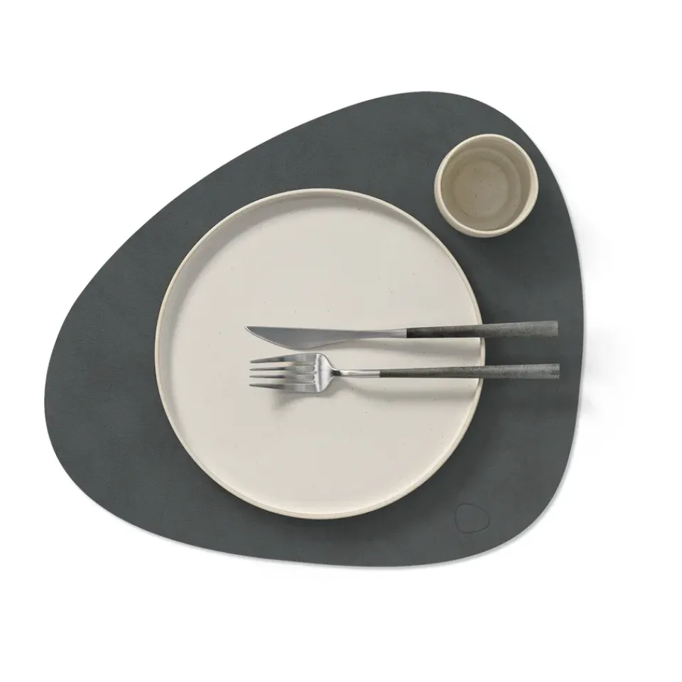 LIND DNA Nupo placemat curve L, anthracite Grey Hot