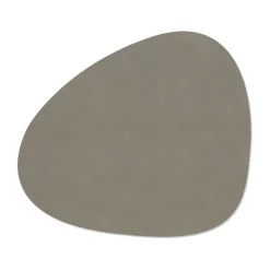 LIND DNA Nupo placemat curve L, Flint Grey Hot