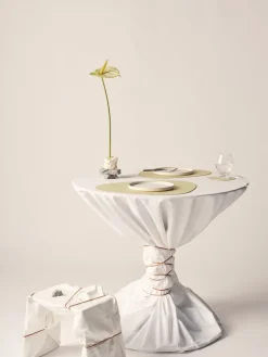 LIND DNA Nupo placemat curve L, Lemon sorbet Beige Sale