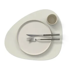 LIND DNA Nupo placemat curve L, Linen Grey Sale