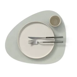 LIND DNA Nupo placemat curve L, metallic (stone ) Grey Discount