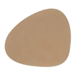 LIND DNA Nupo placemat curve L, Nougat Brown Discount