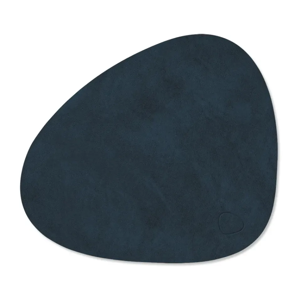 LIND DNA Nupo placemat curve reversible S 1 pcs, Midnight -petrol Blue Hot