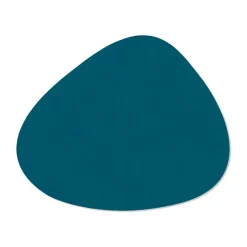 LIND DNA Nupo placemat curve reversible S 1 pcs, Midnight -petrol Blue Hot