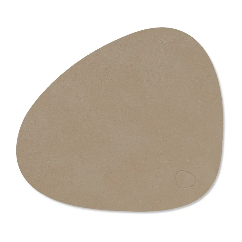 LIND DNA Nupo placemat curve S, Clay brown Beige Hot