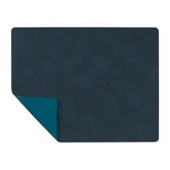 LIND DNA Nupo placemat reversible square L 1 pc, Midnight -petrol Blue Online