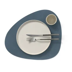 LIND DNA Nupo placemat reversible curve L 1 pc, Dark blue-black BlueBlack Online