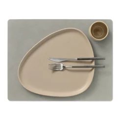 LIND DNA Nupo placemat reversible square L 1 pc, anthracite-light Grey Sale