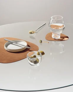 LIND DNA Nupo placemat reversible curve L 1 pc, Army green-nature GreenBrown Hot