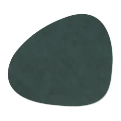 LIND DNA Nupo placemat reversible curve L 1 pc, Dark -olive Green