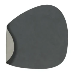 LIND DNA Nupo placemat reversible curve L 1 pc, anthracite-light Grey Best