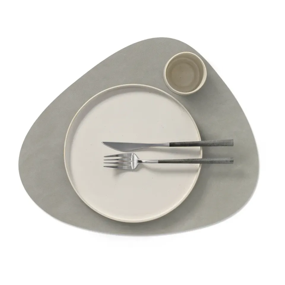 LIND DNA Nupo placemat reversible curve L 1 pc, anthracite-light Grey Best