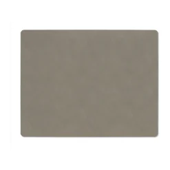 LIND DNA Nupo placemat reversible square L 1 pc, Linen-Flint Grey Best