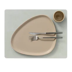 LIND DNA Nupo placemat square L, metallic Grey New
