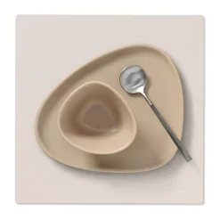 LIND DNA Nupo placemat square S, Soft nude Beige Clearance