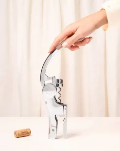 L'Atelier du Vin Oeno Motion corkscrew, Walnut-chrome Silver-colouredBrown New