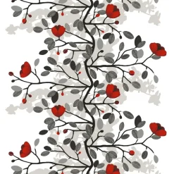 Arvidssons Textil Ofelia oilcloth, red-brown RedWhite Best
