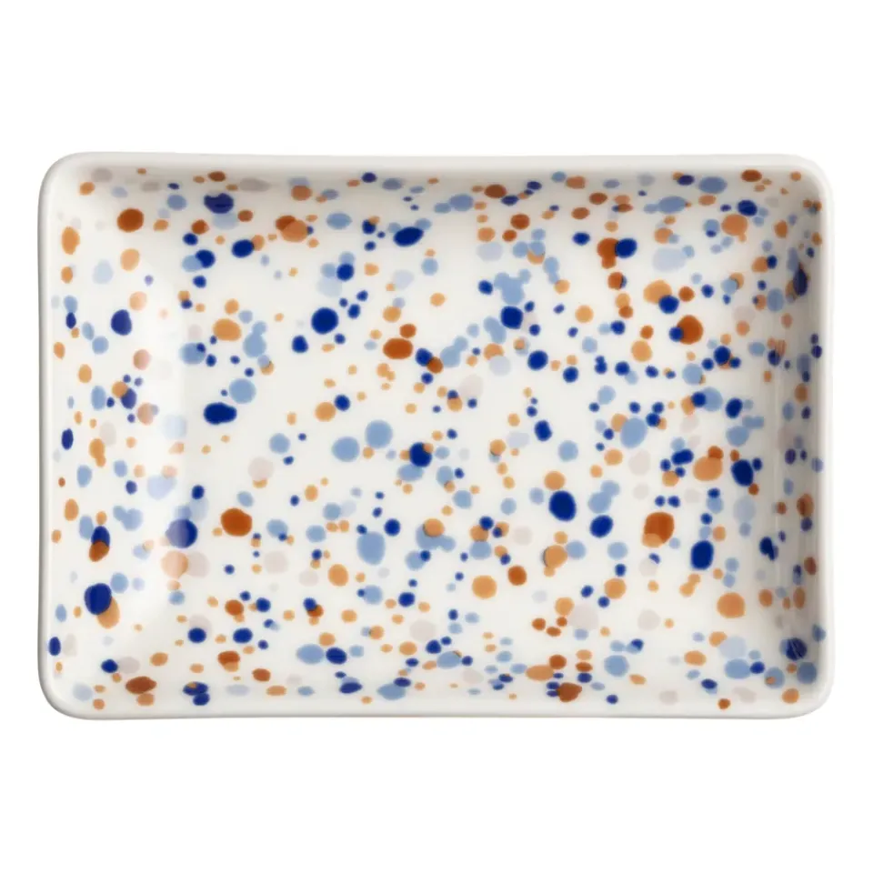 Iittala Oiva Toikka Helle A6 plate 10x15 cm, Blue-brown BlueBrown Outlet