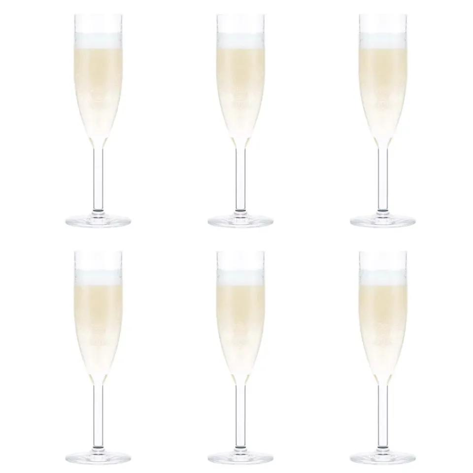 Bodum Oktett champagne glass 6-pack, 12 cl Transparent Online