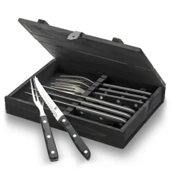 Gense Old Farmer cutlery 8 pieces, 8 pcs Black